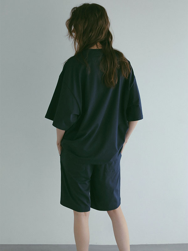 three dots パウダリーコットンジャケット(M OFF WHITE