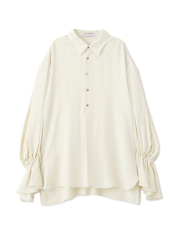 キャンディースリーブシルキーシャツ