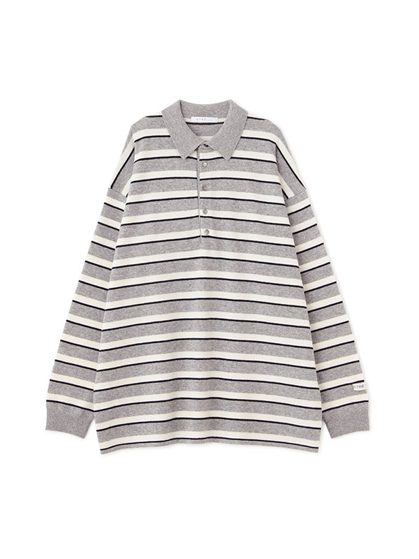 マルチボーダーニットポロ