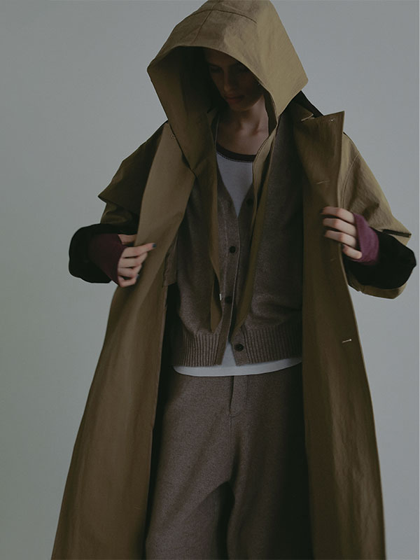 プレーンステッチVネックニットベスト