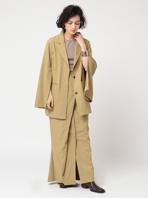 デザインラップロングスカート