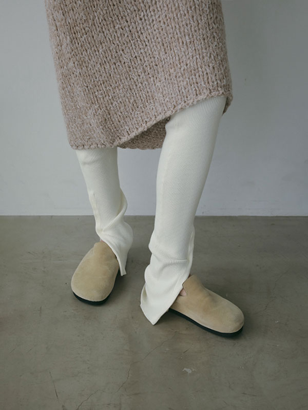 スリーブレスローゲージニットワンピース