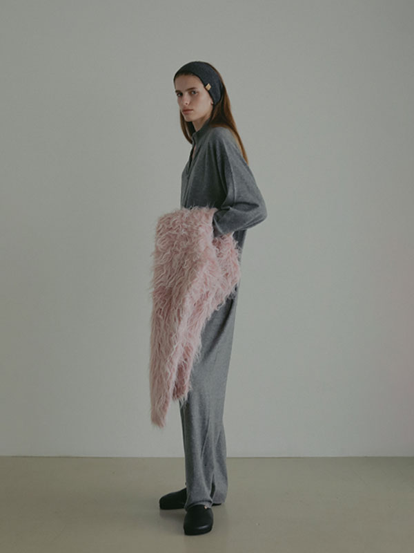 ウールカシミヤニットヘアバンド