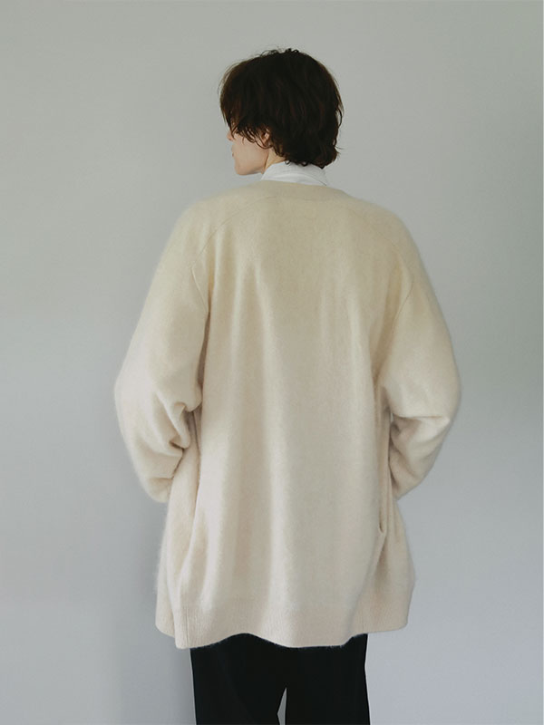 SANTEカシミヤヘアリーニットカーディガン