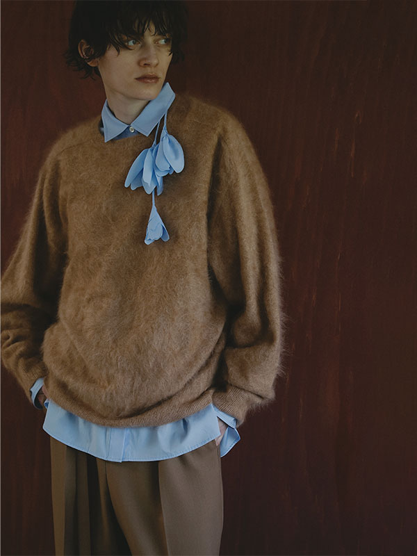 SANTEカシミヤヘアリーニットプルオーバー