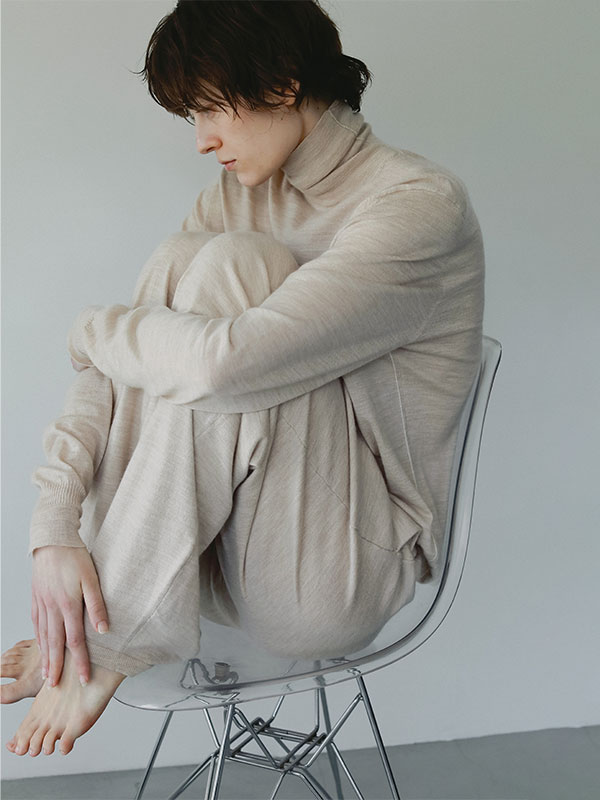 SANTEウールカシミヤタートルニットプルオーバー