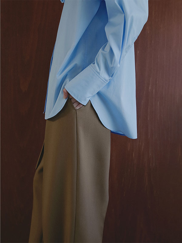 SANTEデザインベルトダブルフェイスパンツ