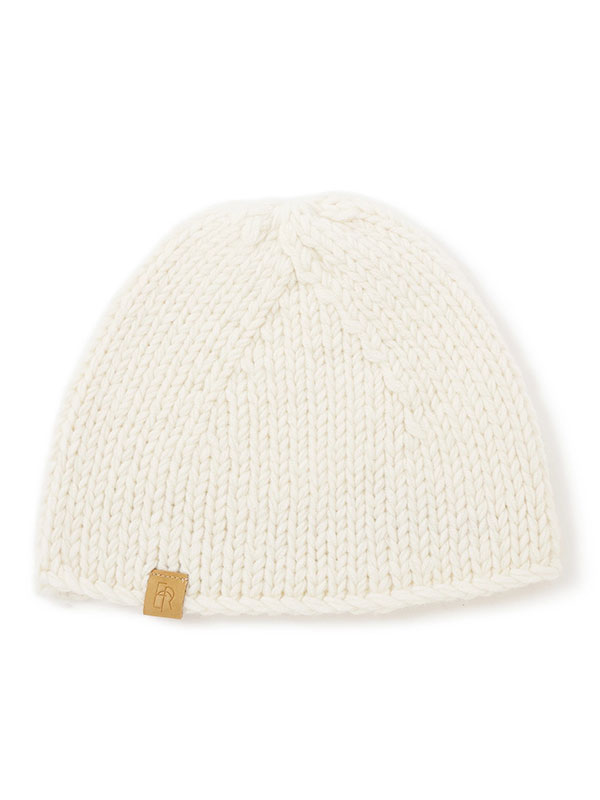 バルキーヤーンハンドニットキャップ