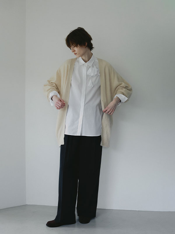 SANTEフラワーモチーフデザインシャツ