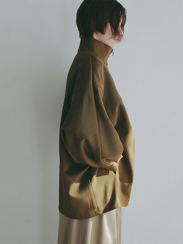 ハイネックドルマンスリーブシャツブルゾン