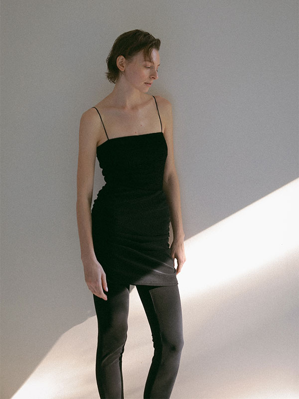 ナローストラップジャガードスウィムウェア