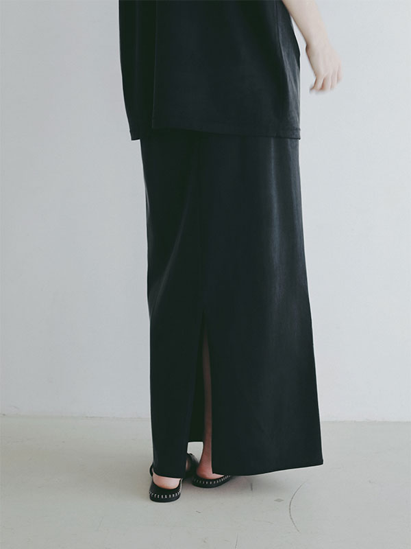 キュプラジャージロングスカート