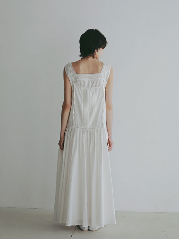 レースコットンキャミワンピース