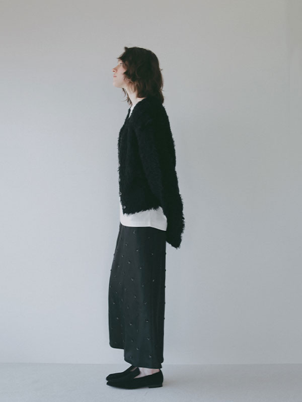 フェザーヤーンニットカーディガン