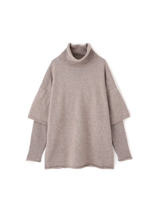 ツーピースレイヤードニット