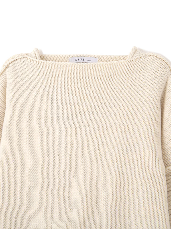 ETRE TOKYO 2ピースアウトリンキングニットプルオーバー 白
