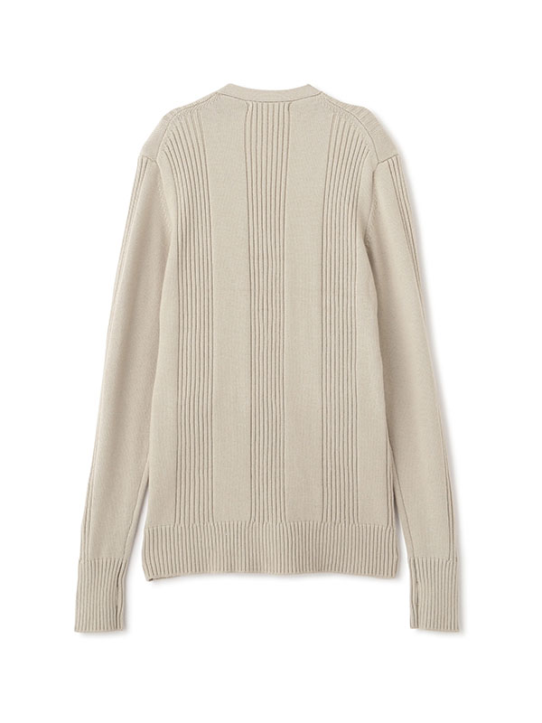 ランダムリブVネックニットカーディガン