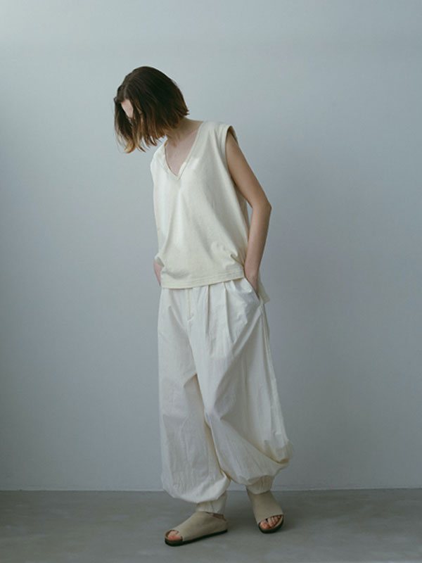 ヘンプコットンスリーブレスプルオーバー(F WHITE): トップス