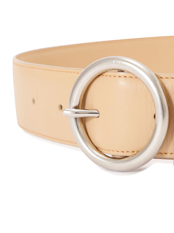 ETRE TOKYO ブラスバックルレザーベルト　ベージュ サークルバックルベルト(F BEIGE): グッズ │ ETRE TOKYO