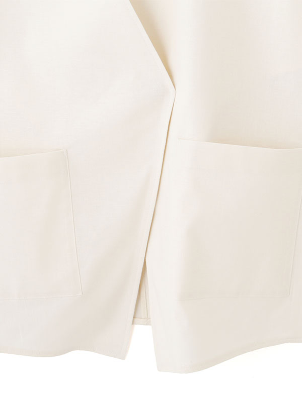 シャンブルサイドタックノーカラーベスト(F OFF WHITE