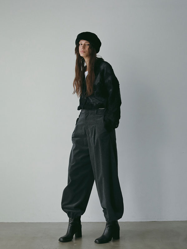 コードエンブロイダリーブラッシュドチュールシャツ