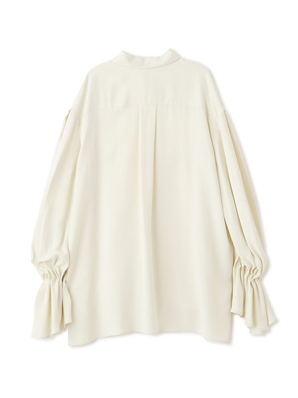 キャンディースリーブシルキーシャツ