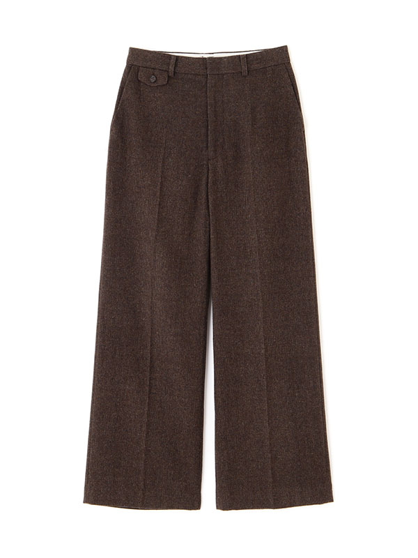 チェックツィードセンタークリースパンツ