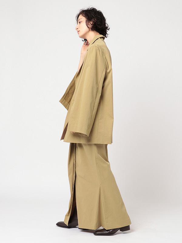 デザインラップロングスカート