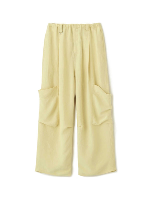 バックサテンリラクシーカーゴパンツ