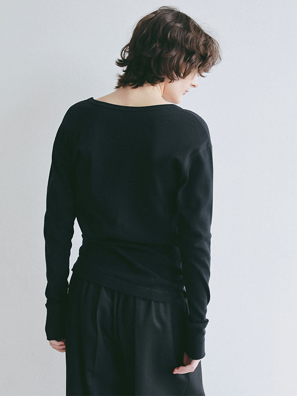 オーガニックコットンUネックロンTee