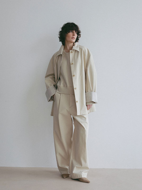 ボンディングタックパンツ