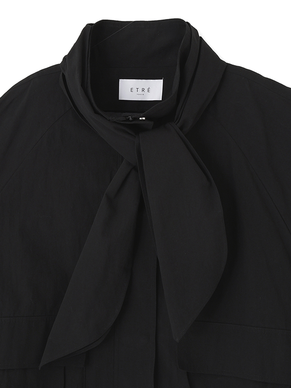 スカーフライトシャツブルゾン