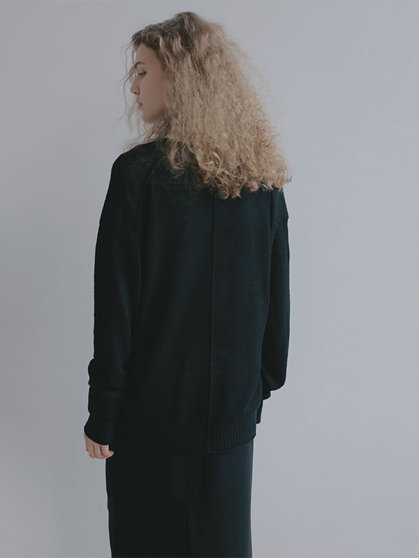 リリヤーンリネンVネックカーディガン