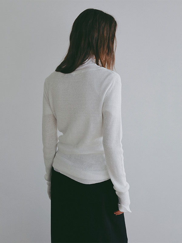 リネンヘルシーニットプルオーバー