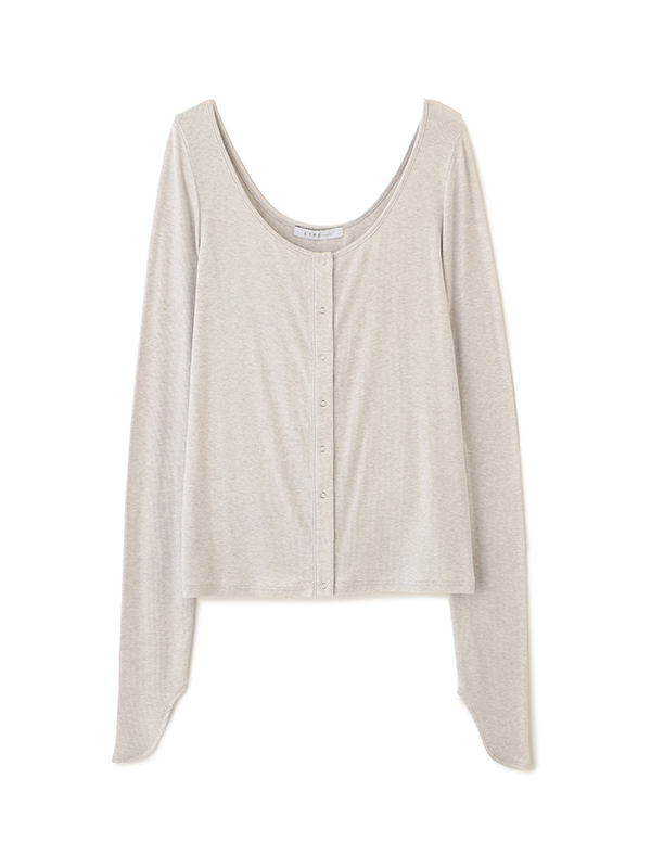 バトーネックカットプルオーバー