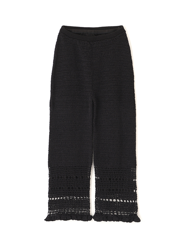 クロシェニットパンツ