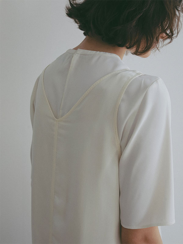 2Wayヘムレースキュプラタンクトップ