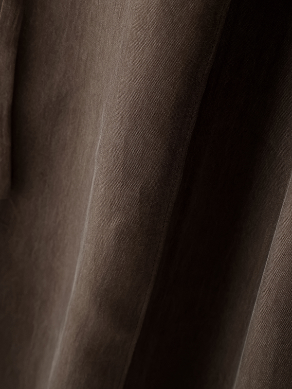 クルーネックキュプラタンクオールインワン