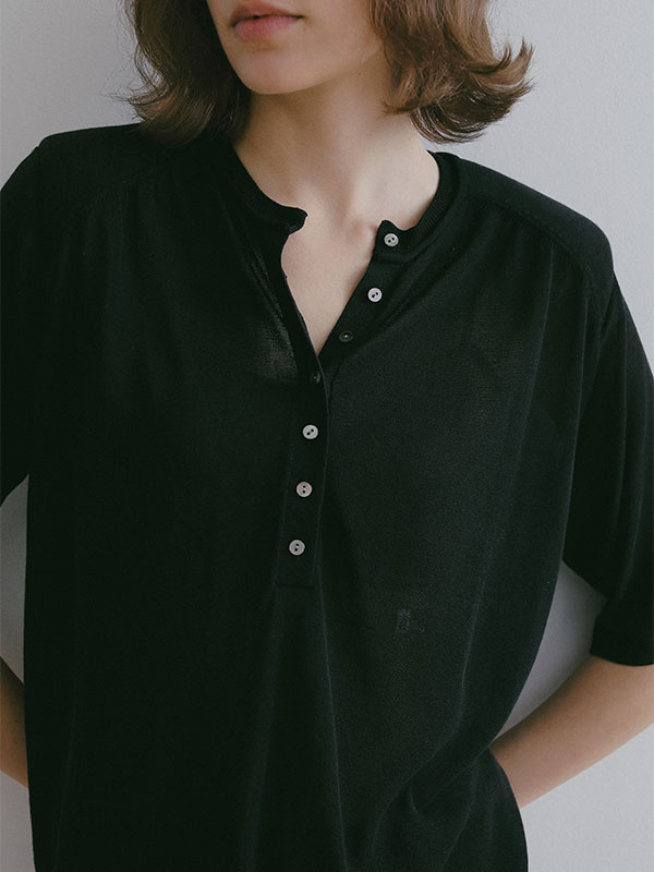 ショルダーパットニットTee