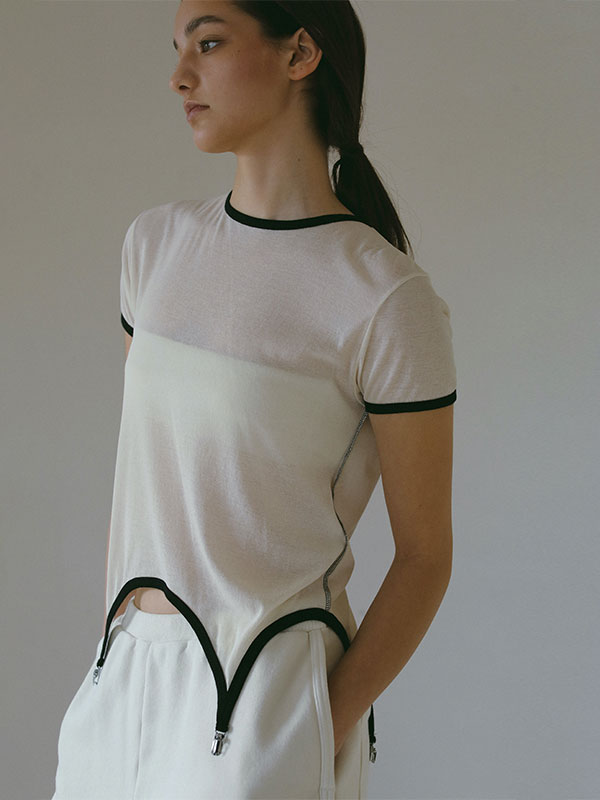 ガーターディテールリンガーTee