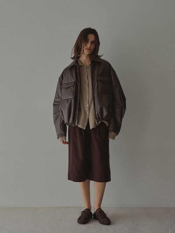 バルーンシルエットパディングブルゾン