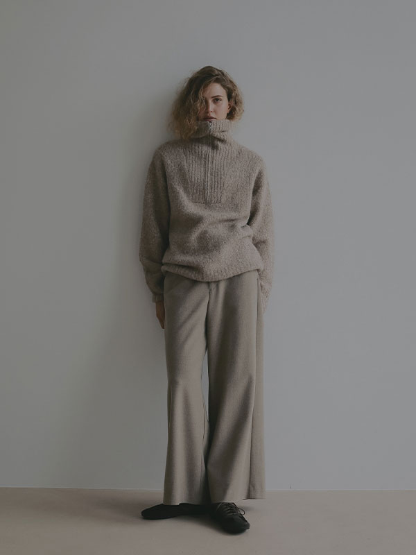 ウーリーセミワイドパンツ