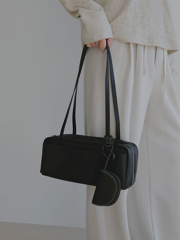 オープンポケットレザーボストン