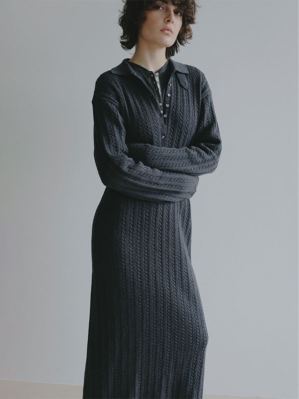 etretokyo ウールフライスヘンリーネックプルオーバー ウールフライスヘンリーネックプルオーバー(F IVORY): トップス