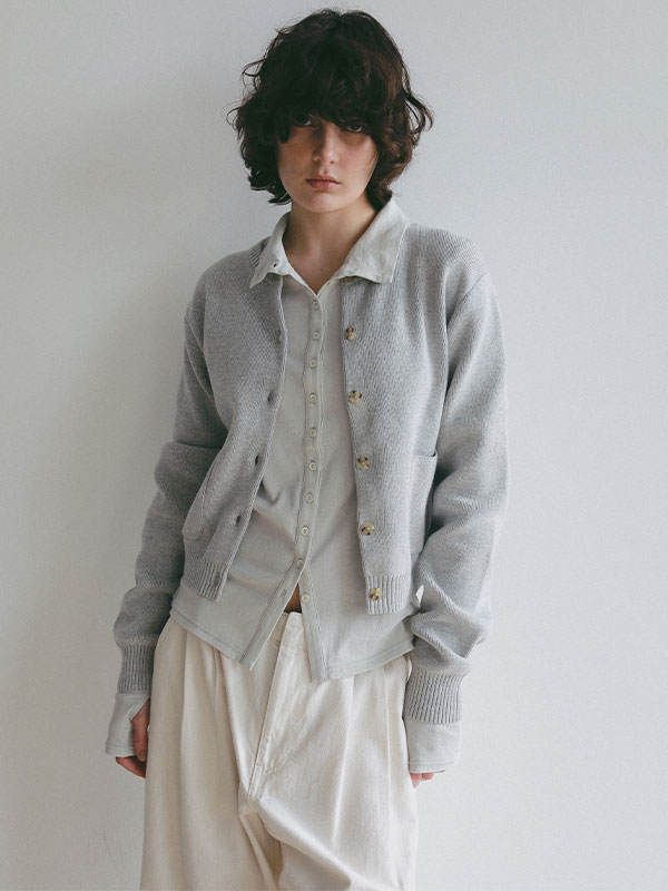 ガーゼフライスフロントオープンプルオーバー