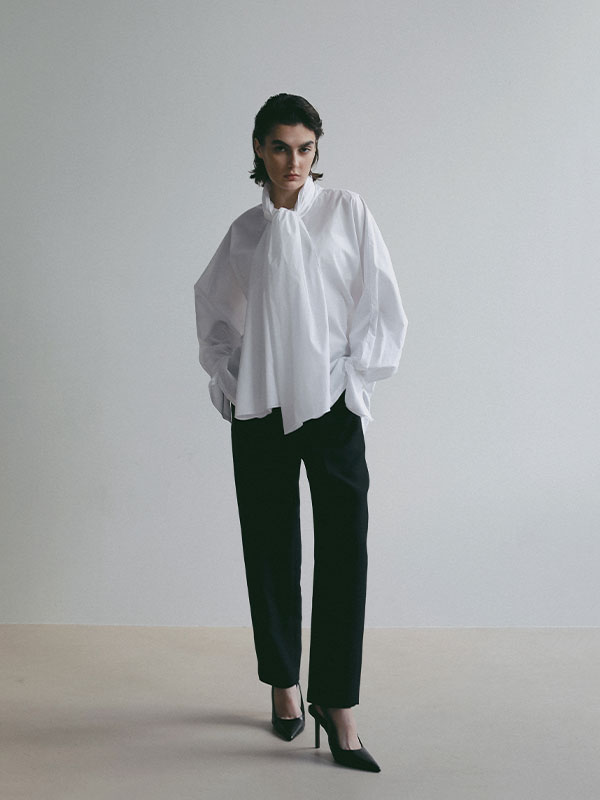 SANTEセンタークリーステーパードパンツ