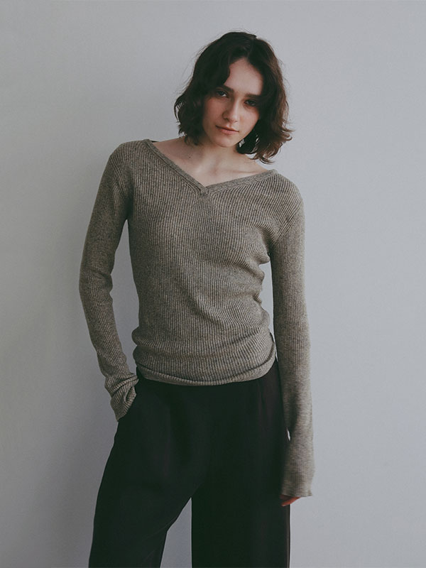 リネンヘルシーニットプルオーバー