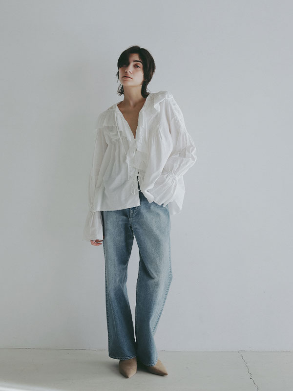 ハイライズストレートデニム