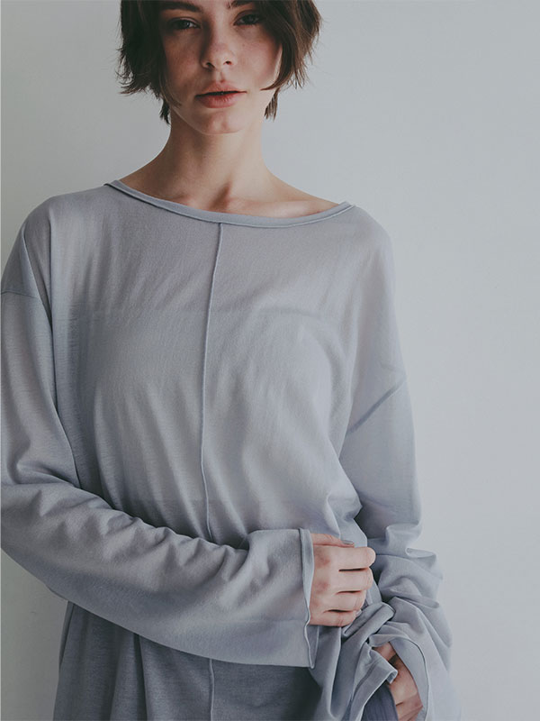 センターピンタックシアーロンTee