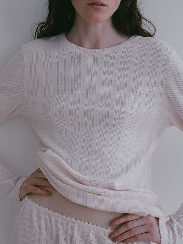 アイレットクル－ネックロンTee